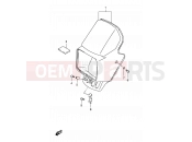 SUZUKI TS125ERC N (1992) 45A - HEADLAMP COVER (MODEL N P09)