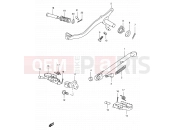 SUZUKI TS125ERC W (1998) 23 - STAND - FOOTREST