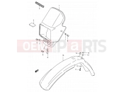 SUZUKI TS125ERC W (1998) 28 - HEADLAMP COVER