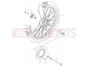 SUZUKI TS125ERC W (1998) 36A - FRONT WHEEL (P09)