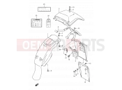 SUZUKI TS125R P (1993) 48 - REAR FENDER