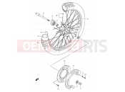 SUZUKI TS125R P (1993) 39A - FRONT WHEEL  (MODEL L/M/N/P/R)