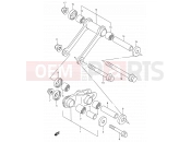 SUZUKI TS125R P (1993) 47 - REAR CUSHION LEVER