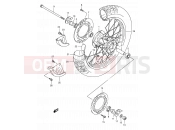 SUZUKI TS125R P (1993) 49 - REAR WHEEL