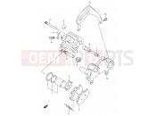 SUZUKI TS125R P (1993) 50A - REAR CALIPERS (MODEL L/M/N/P)