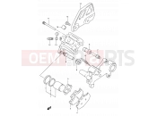 SUZUKI TS125R P (1993) 50B - REAR CALIPERS (MODEL R)