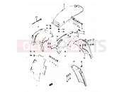 SUZUKI TS125X / TS125XU G (1986) 56 - REAR FENDER