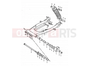 SUZUKI TS125 N (1992) 51 - REAR SWINGING ARM