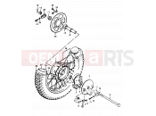 SUZUKI TS125 N (1992) 56 - REAR WHEEL