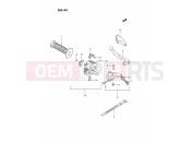 SUZUKI TS185ER K (1989) 43 - LEFT HANDLE SWITCH