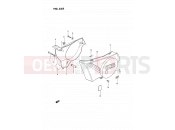 SUZUKI TS185ER N (1992) 35A - FRAME COVER (MODEL N)