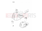 SUZUKI TS185ER P (1993) 31 - FUEL TANK (E09/P09)
