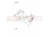 SUZUKI TS185ER P (1993) 35B - FRAME COVER (MODEL P/R)