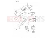 SUZUKI TS185ER P (1993) 46 - REAR FENDER