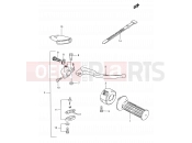 SUZUKI TS185ERC V (1997) 31 - RIGHT HANDLE LEVER