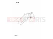 SUZUKI TS200R N (1992) (E02,E04,E24) 39 - FRONT FENDER