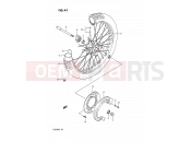 SUZUKI TS200R N (1992) (E02,E04,E24) 41 - FRONT WHEEL (E24)