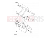 SUZUKI TS200R N (1992) (E02,E04,E24) 51 - REAR CUSHION LEVER