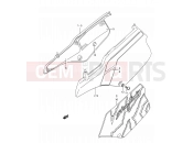 SUZUKI TS200R N (1992) (E03,E28,E33) 32 - FRAME COVER (MODEL M/N)