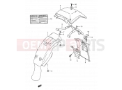 SUZUKI TS200R N (1992) (E03,E28,E33) 46 - REAR FENDER