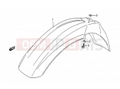 SUZUKI TS200R P (1993) (E03,E28,E33) 36 - FRONT FENDER