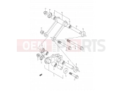 SUZUKI TS200R P (1993) (E03,E28,E33) 45 - REAR CHSHION LEVER