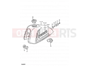 SUZUKI TS250ER X (1999) 43 - FUEL TANK (TS250ERT E09)