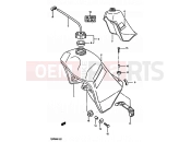 SUZUKI TS250X H (1987) 35 - FUEL TANK (MODEL H/J)