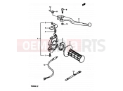SUZUKI TS250X J (1988) 47 - RIGHT HANDLE SWITCH (MODEL E,MODEL G E17,E18,E22)