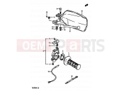 SUZUKI TS250X J (1988) 49 - RIGHT HANDLE SWITCH (MODEL H/J E01,E02,E21,E24,E25)