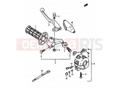 SUZUKI TS250X J (1988) 53 - LEFT HANDLE SWITCH (MODEL H/J/K E15,E16,E17,E22,MODEL K E02)