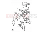 SUZUKI TS250X J (1988) 62 - REAR FENDER