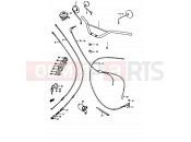 SUZUKI TS50ERKDB Z (1982) 58 - HANDLEBAR - CONTROL CABLE