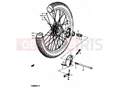 SUZUKI TS50ERP N (1992) 43 - FRONT WHEEL