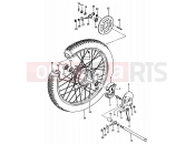 SUZUKI TS50ERPD T (1996) 43 - REAR WHEEL