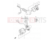 SUZUKI TS50XA M (1991) 16 - TURN SIGNAL LAMP (MODEL M)