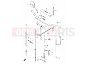 SUZUKI TS50XA M (1991) 33 - HANDELBAR - CONTROL CABLE