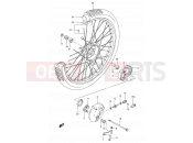 SUZUKI TS50XA M (1991) 32 - FRONT WHEEL