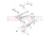 SUZUKI TS50XK G (1986) 39A - REAR SWINGING ARM (MODEL M/R E16,MODEL R E15)