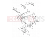 SUZUKI TS50XK H (1987) 39B - REAR SWINGING ARM (MODEL M E17)