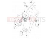 SUZUKI TS50XK J (1988) 20B - REAR COMBINATION LAMP (E04)