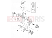SUZUKI TS50XK M (1991) 4 - CRANKSHAFT