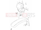 SUZUKI TS50W D (1983) 33 - HEADLAMP HOUSING (MODEL D)