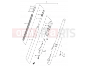 SUZUKI TS50W P (1993) 42A - FRONT DAMPER (MODEL P/S)