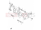 SUZUKI TU250X V (1997) 44 - FRONT CALIPER (MODEL V/W/X)