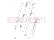 SUZUKI TU250X W (1998) 41 - FRONT DAMPER (MODEL V/W/X)