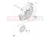 SUZUKI TU250X Y (2000) 43 - FRONT WHEEL