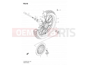 SUZUKI TU250X L0 (2010) 46 - FRONT WHEEL
