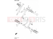 SUZUKI TU250X L5 (2015) (E24) 415A - FOOTREST