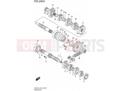 SUZUKI TU250X L6 (2016) (E03,E28,E33) 206A - TRANSMISSION